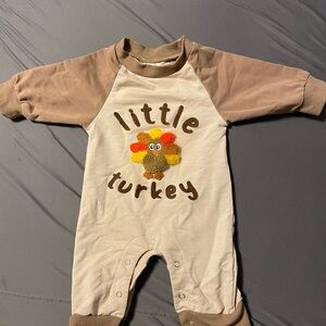 Little Turkey long sleeve onesie